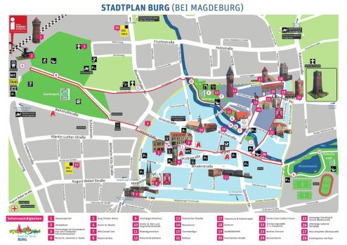 magdeburg sehenswürdigkeiten karte Prospekte & Downloads   Tourist Information Burg