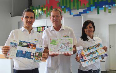 vlnr: Maximilian Steib, Michael Steffen, Yvonne Haase (Tourist-Information) © Tourist-Information Burg